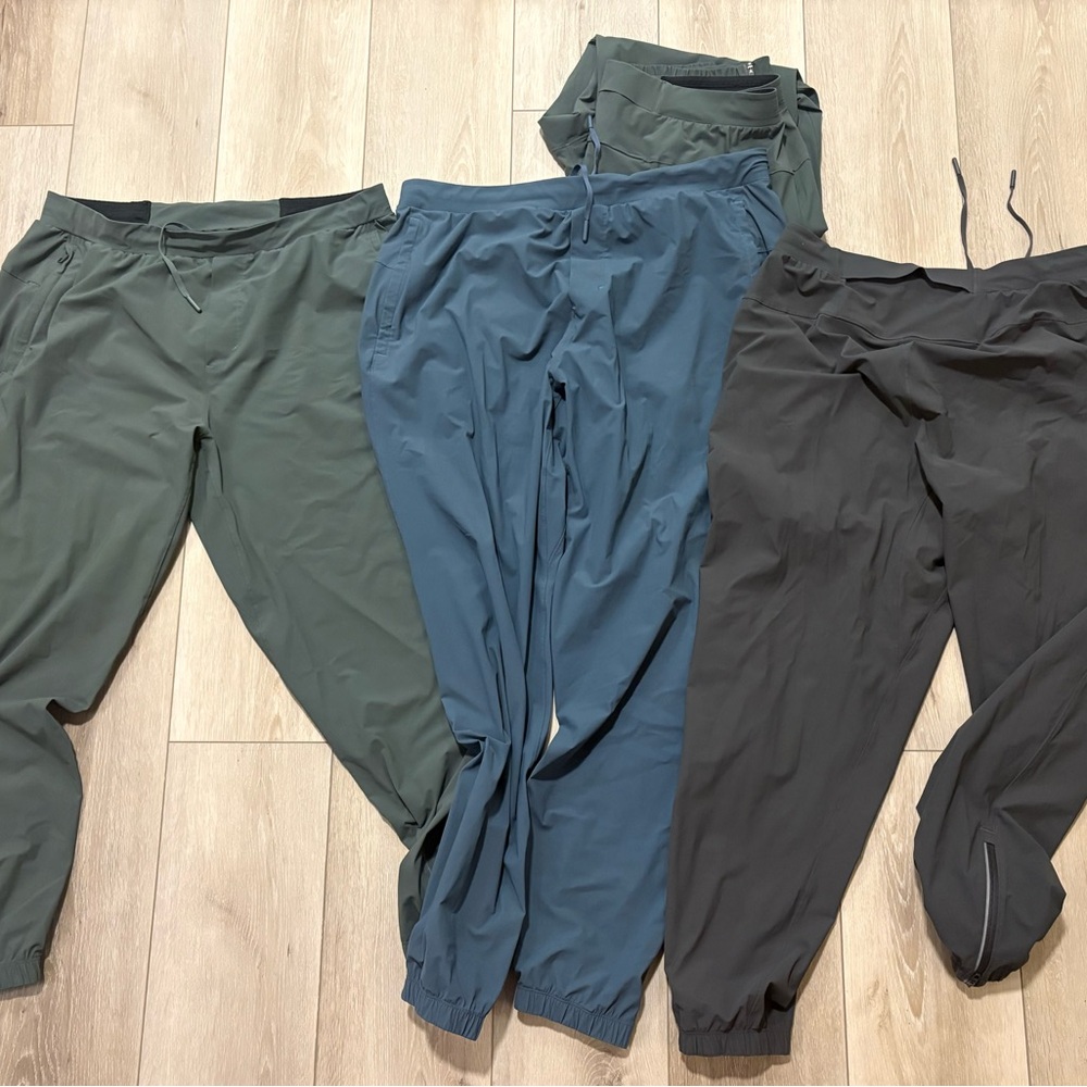 Lululemon Pace Breaker Jogger Pants XL in Gray, Blue, and two Greens